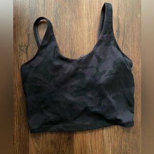 Black crop tank